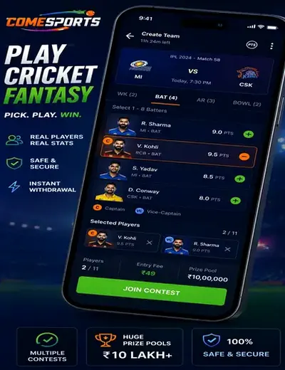 Slots365 (slots 365) fantasy cricket & matchday visual 2